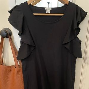 JCREW factory ruffle dress